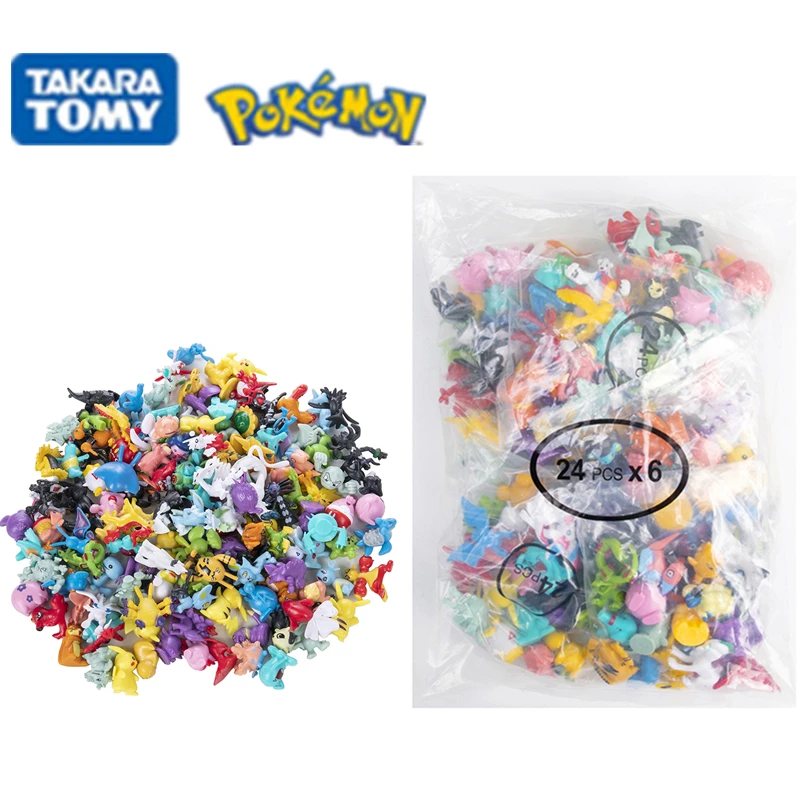 

2-3Cm Pokemon Figures Model with 24-144Pcs Lot Bulk Buy Different Styles Pikachu Anime Figure Dolls Kawaii Toys Gift