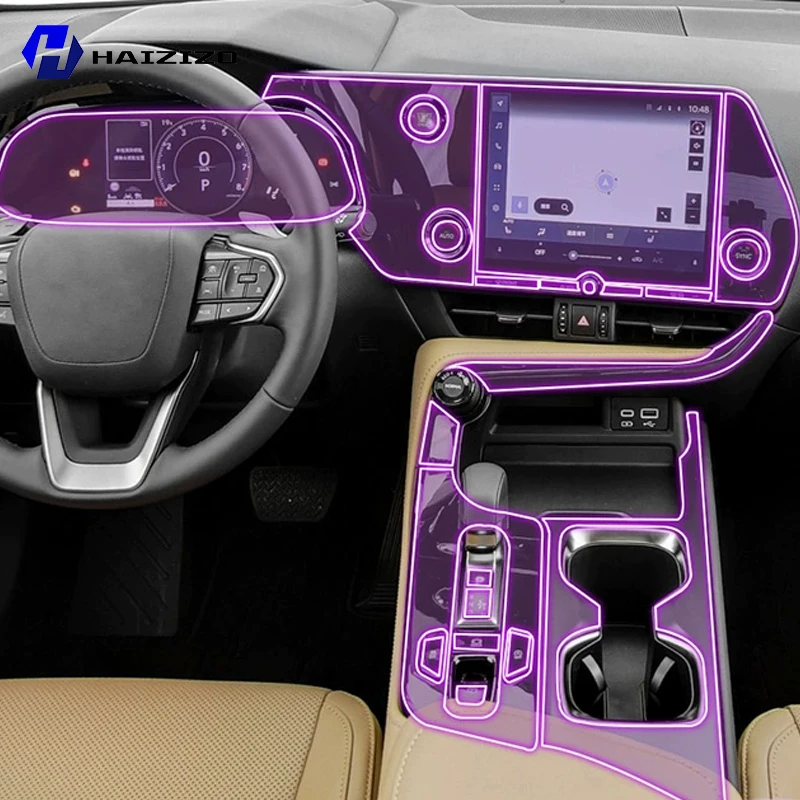 

For LEXUS NX 2022-2025 Car GPS navigation screen TPU transparent anti scratch flower control LCD screen PPF refit accessories