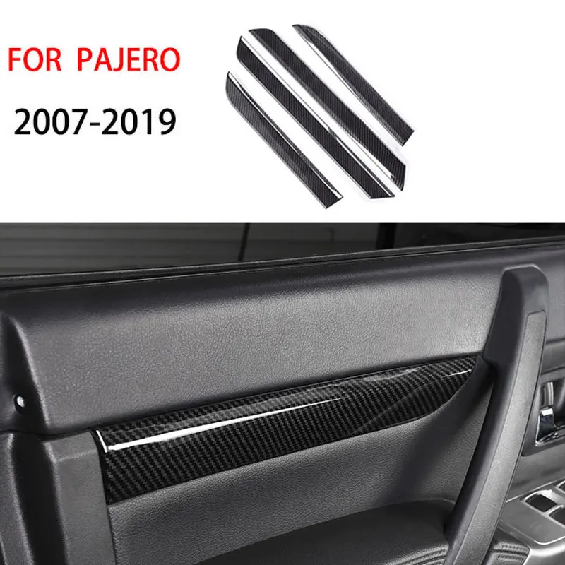 

4 шт., внутренняя крышка из углеродного волокна для Mitsubishi PAJERO 2007-2019