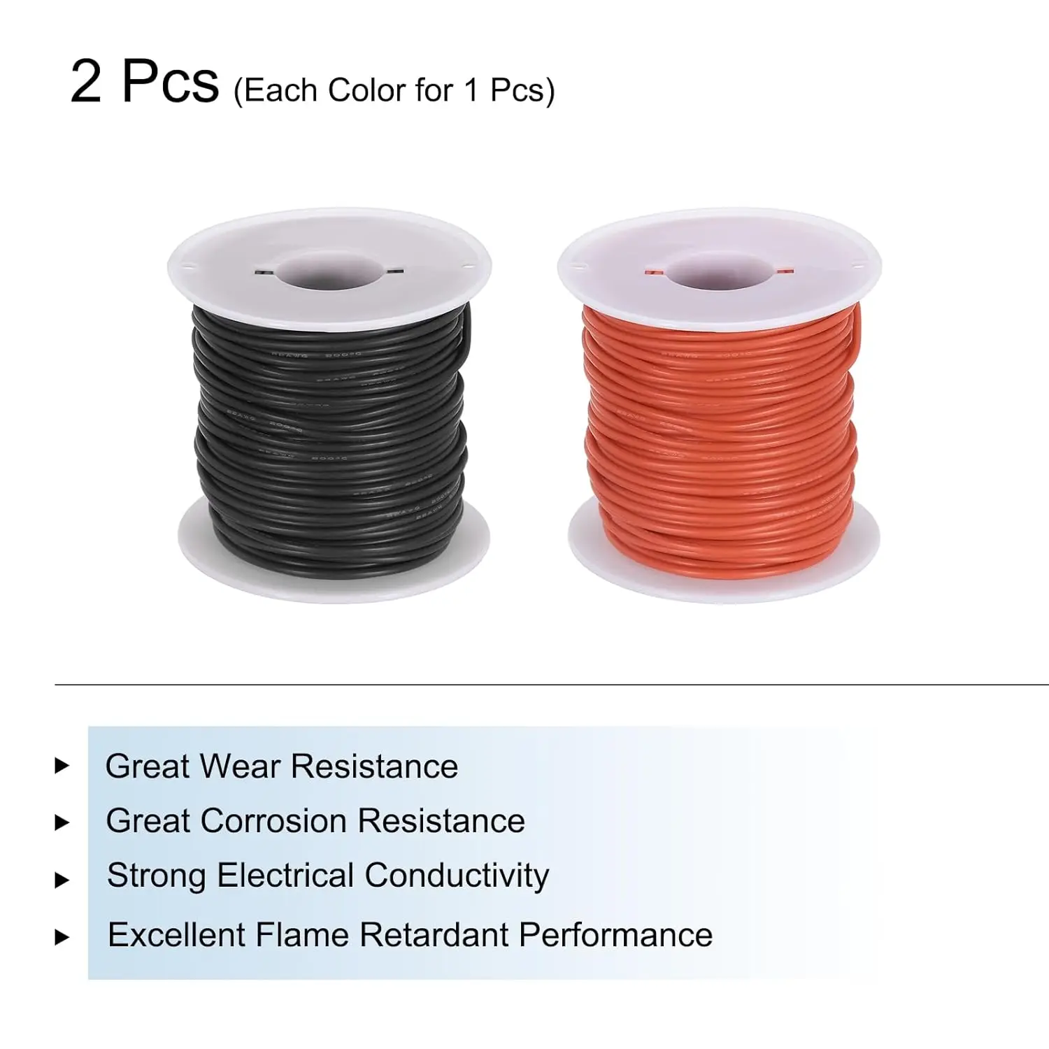 Schwarz Rot 12-13-14-16-17-18-20-22-24-26-28-30 AWG Flexibler Silikon-Elektrodraht mit verzinntem Kupfer – Detail 2