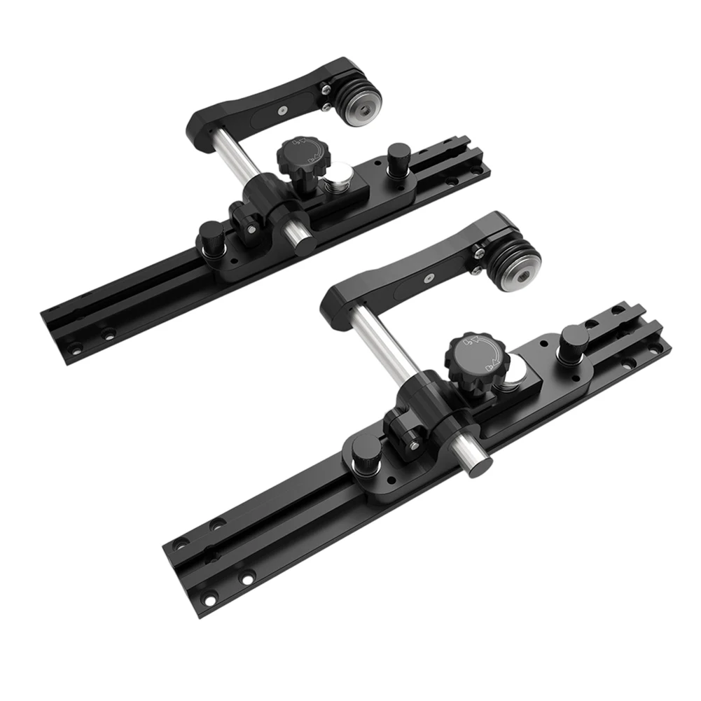 Black Aluminum Alloy Table Saw Guider Press Push Feeder With Eccentric Swage Roller For Woodworking Cutting Safety Accessories T