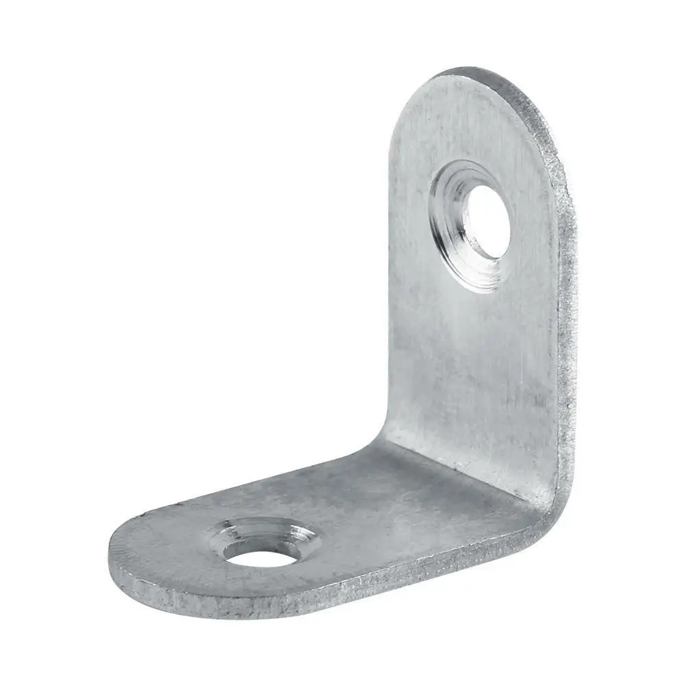 5Pcs Stainlesss Steel L Brackets, Heavy Duty Right Angle Fastener for Wood Furniture, Cabinet, Bed Frame Reinforcement