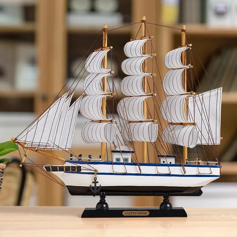 Simulation pirate boat Room Ornaments,Handmade Wooden Ship,Home Decoration,Study Office Decoration,Children\'s Day,Birthday Gift