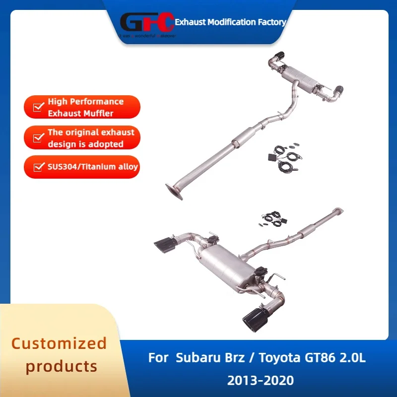 

Выхлопная система Catback Valvetronic для Subaru BRZ и Toyota GT86 2.0L: высокопроизводительный глушитель из нержавеющей стали с клапаном