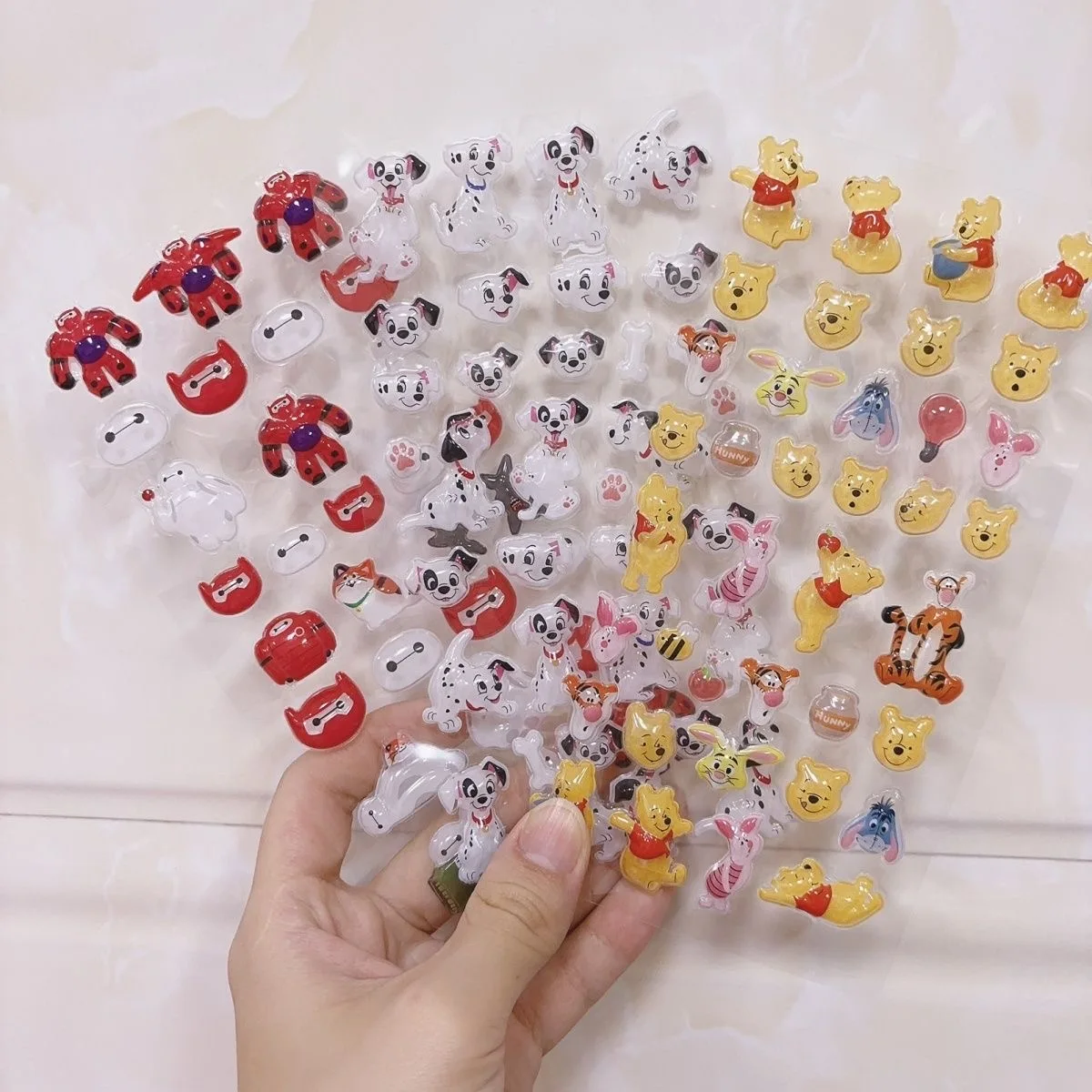 Акриловые наклейки Баймакс, Монстры и я, Винни-Пух для DIY-декора: чехлы для телефонов, кружки, украшения для дневников девочек, подарки на день рождения