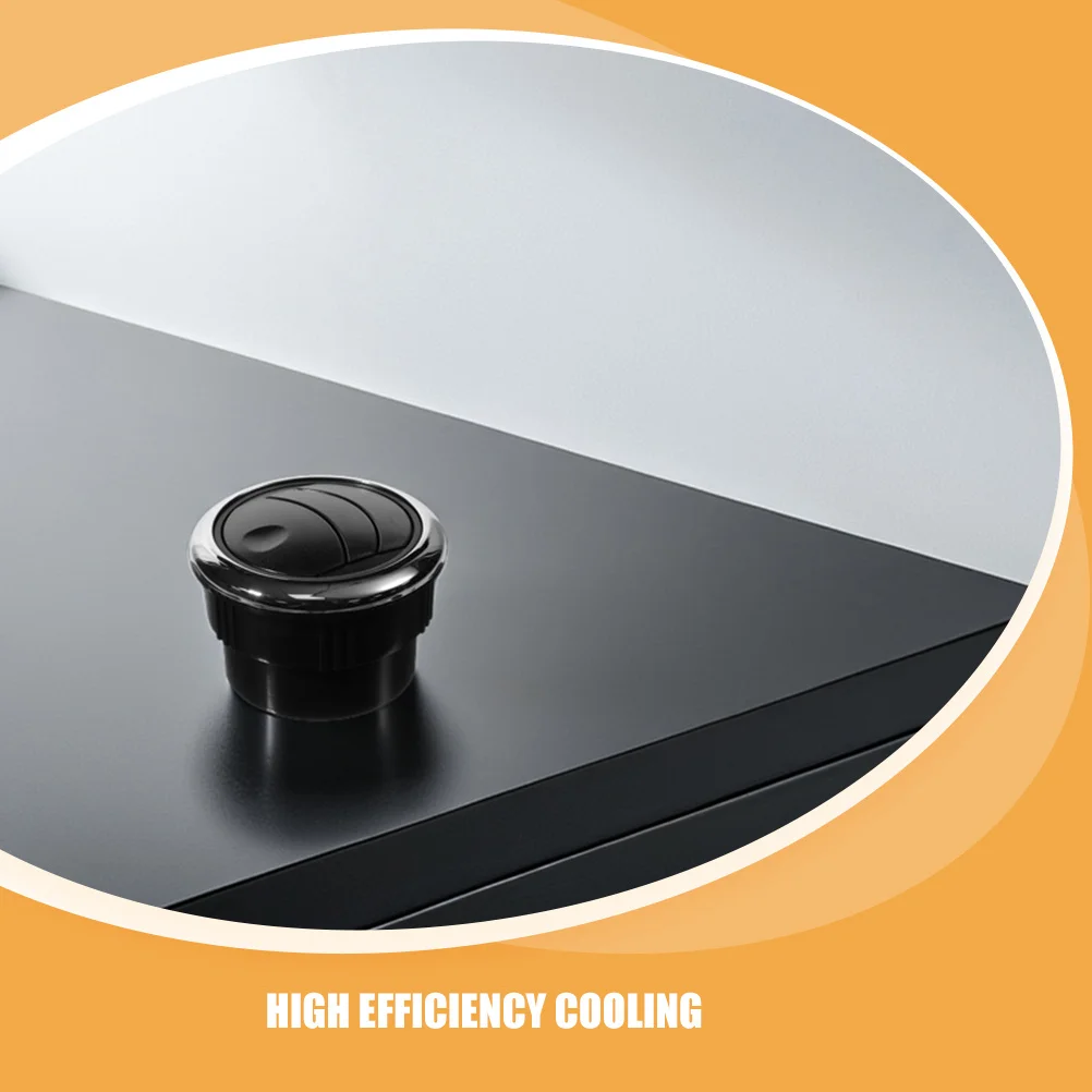 2 قطعة Rv منفذ تكييف الهواء شبكة تنفيس مستديرة متعددة الاتجاهات للحافلات المدربين عملية هادئة براعة متينة #6