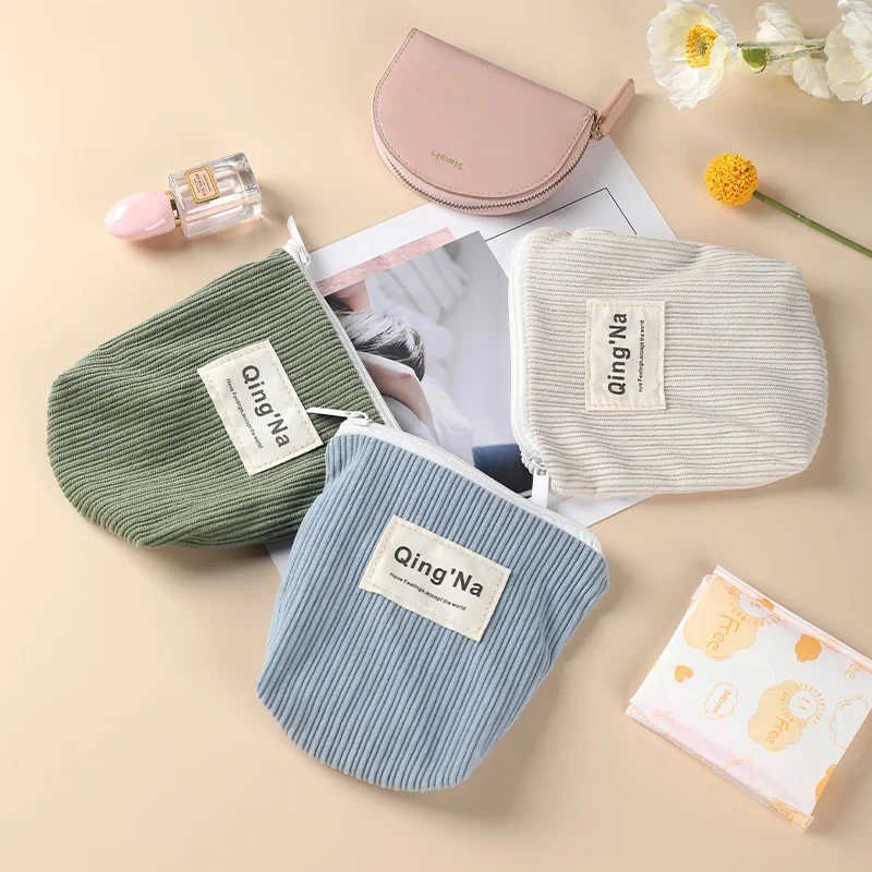 

Sanitary napkin storage bag large capacity aunt towel menstrual cotton portable bag student cute female carry bags