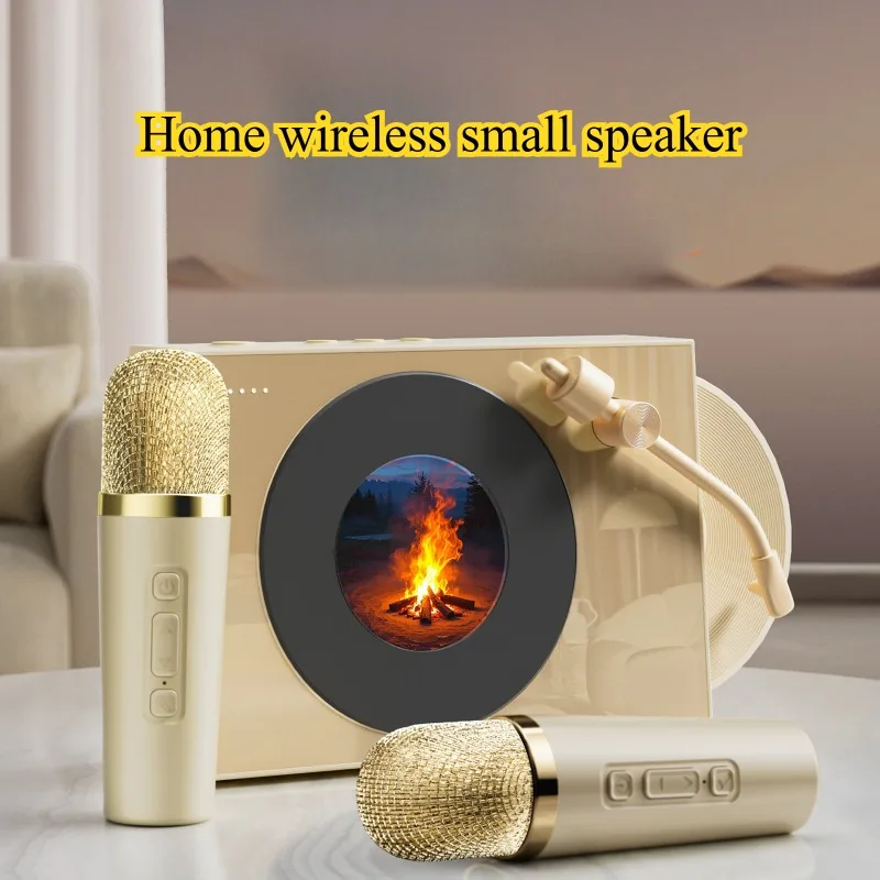 

Беспроводная Bluetooth-колонка с плавающим эффектом, микрофоном и двойным микрофоном, умная, для дома