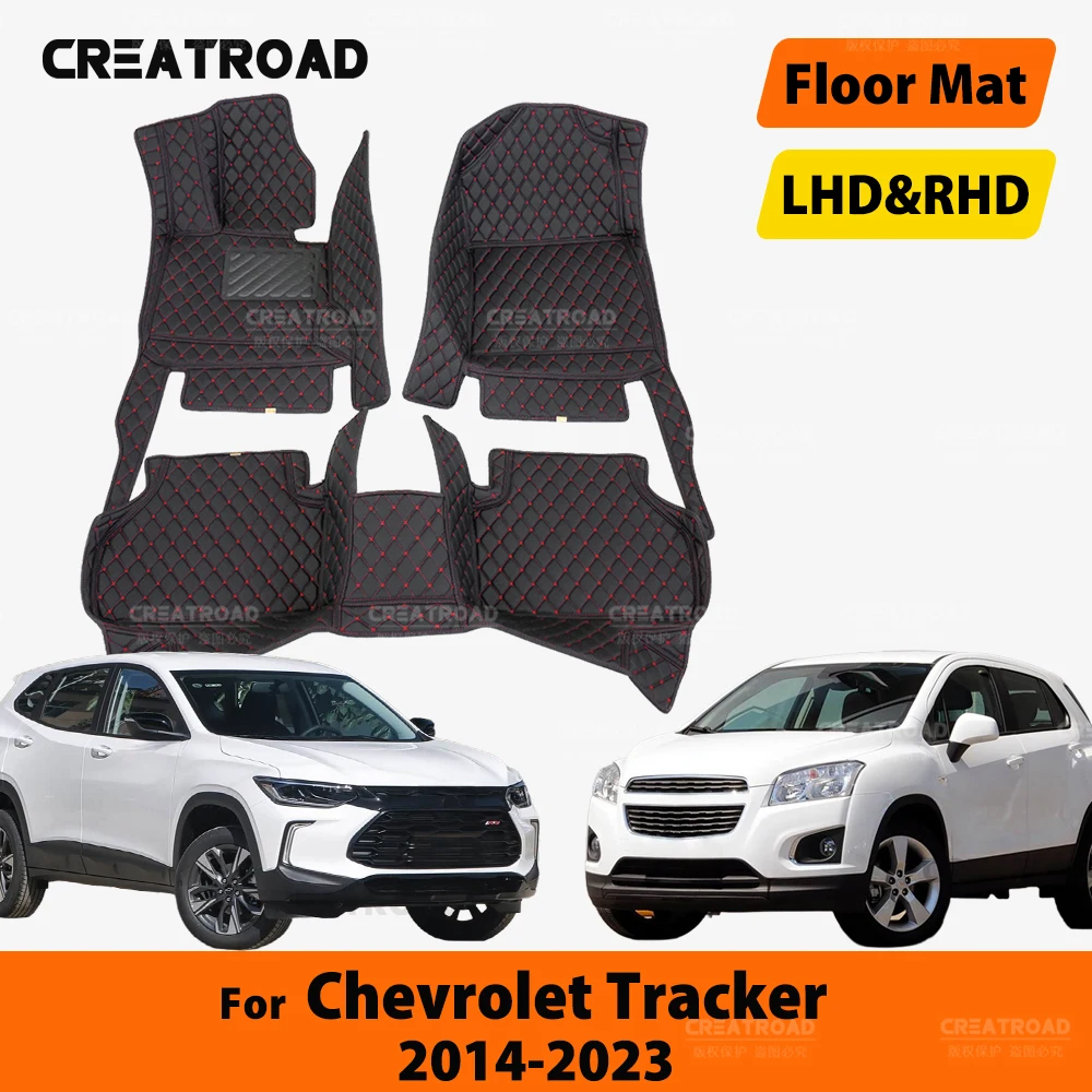 

CREATROAD For Chevrolet Tracker 2014-2023 2022 2021 Custom Car Floor Mat Trunk mat Automobile Carpet Cover Interior Accessories