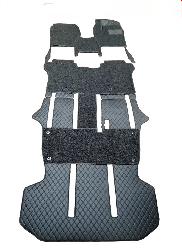 

Custom full set car floor mats for Right hand drive Toyota Alphard 7 8 seats 2007-2002 double layers carpets for Alphard 2005