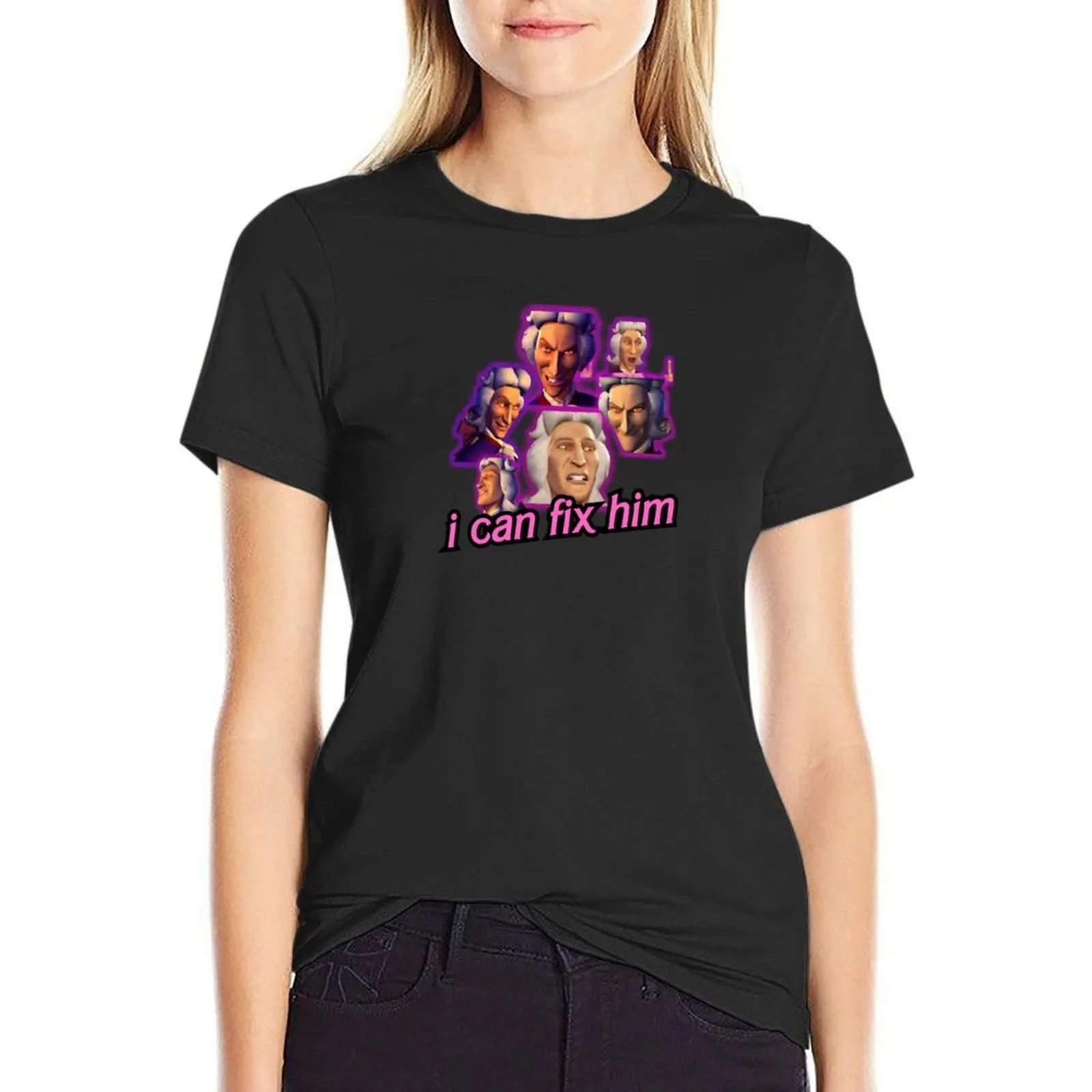 

i can fix him preminger T-Shirt vintage tops Womens clothing