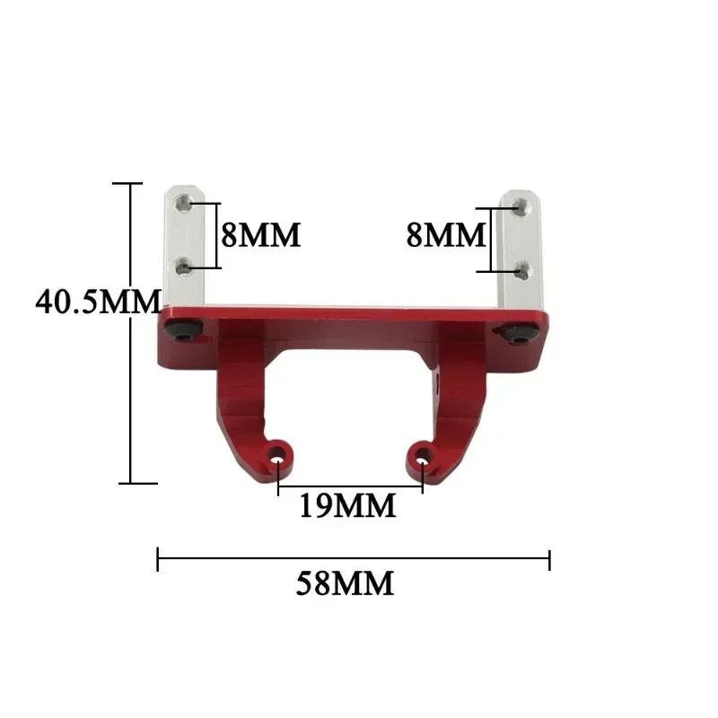 금속 액슬 서보 마운트 베이스 스탠드, 축 SCX10 II 90046 90047 AR44 액슬 MN999 1/10 RC 크롤러 자동차 업그레이드 부품