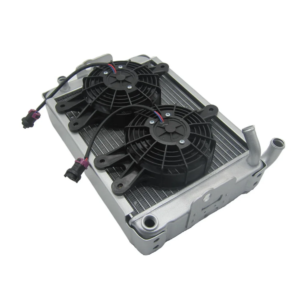Cooling Radiator and Fan Assy With Waterproof Plug for Linhai Hytrack 260cc 300cc Motorcycle Parts