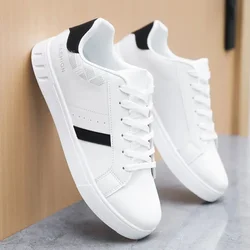 Men's Sneakers White Casual Sports Shoes for Men Lightweight Breathable Vulcanized Shoes Mens Soft Flats Tenis Zapatillas Hombre