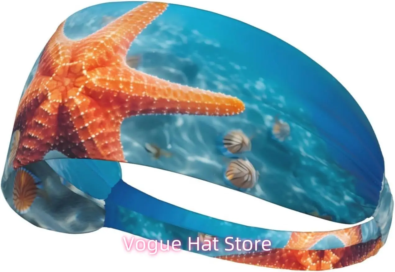 

Elastic Exercise Headband - Soft and Breathable Headband for Running, Cycling, Yoga, and More Starfish Picture