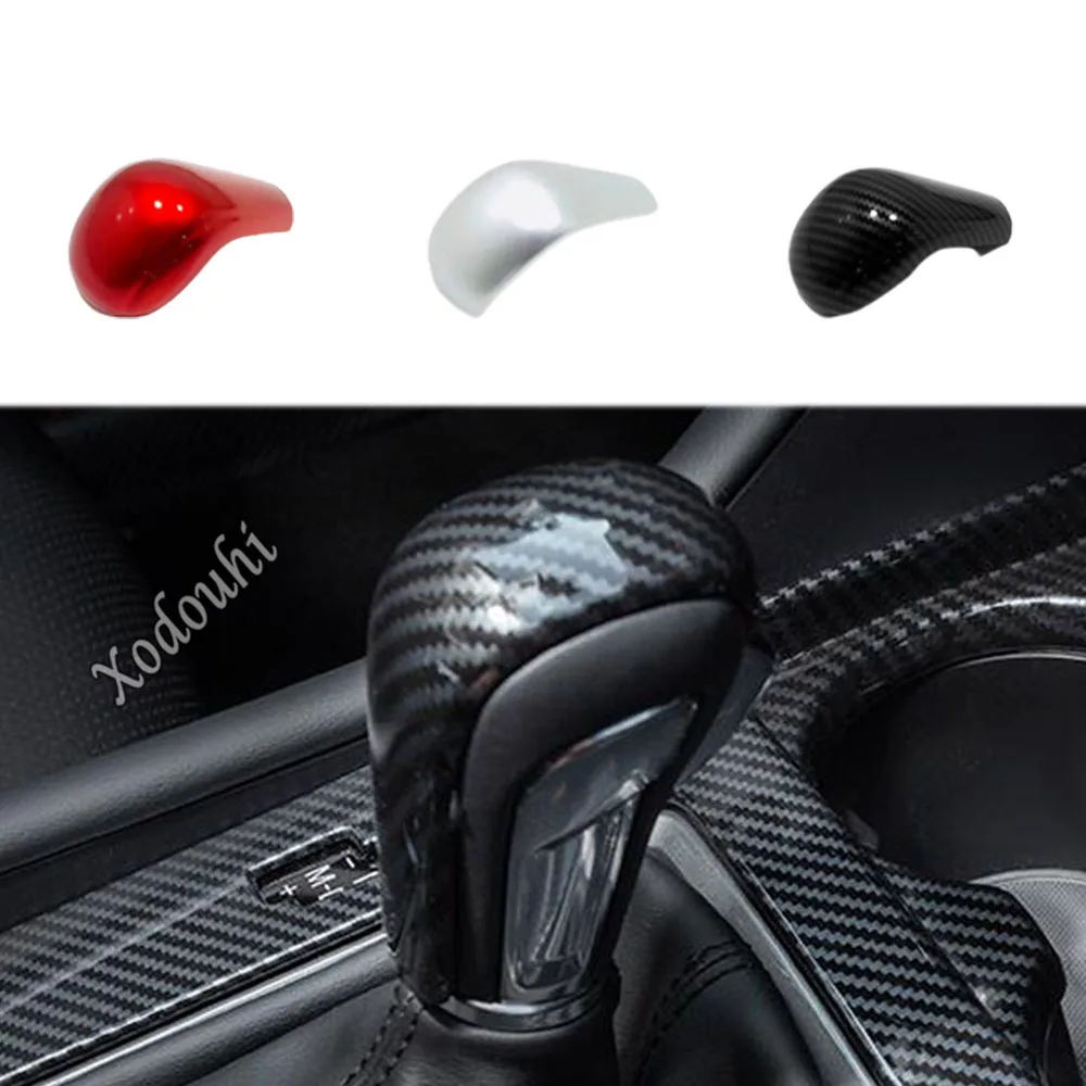 Body Cover Styling Head Sequin Trim Frame Sticker Gear Cover Shift Knob Control 1PCs For Mazda CX-30 CX30 2020 2021 2022 2023