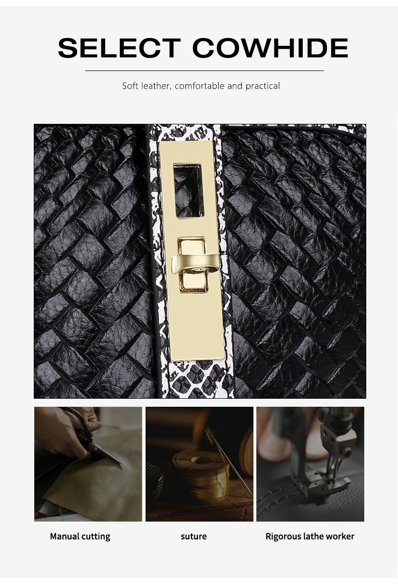 Echte Leder-Bucket-Bag für Damen, Schulter-Crossbody-Tasche aus Rindsleder, 2026 Neuer Trendiger Lässiger Vielseitiger Sommer-Damen-Mini-Bag – Detail 7