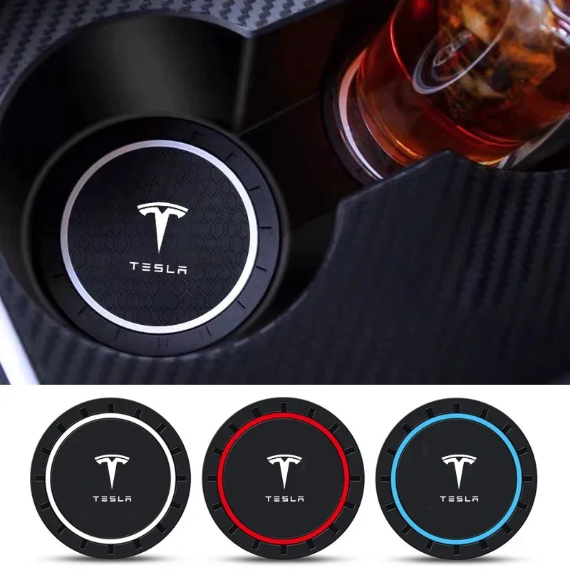

2 шт. для Tesla Model 3 Y S X Roadster Cybertruck Juguete SpaceX автомобильная подставка для чашки с водой держатель для бутылки противоскользящая накладка аксессуары