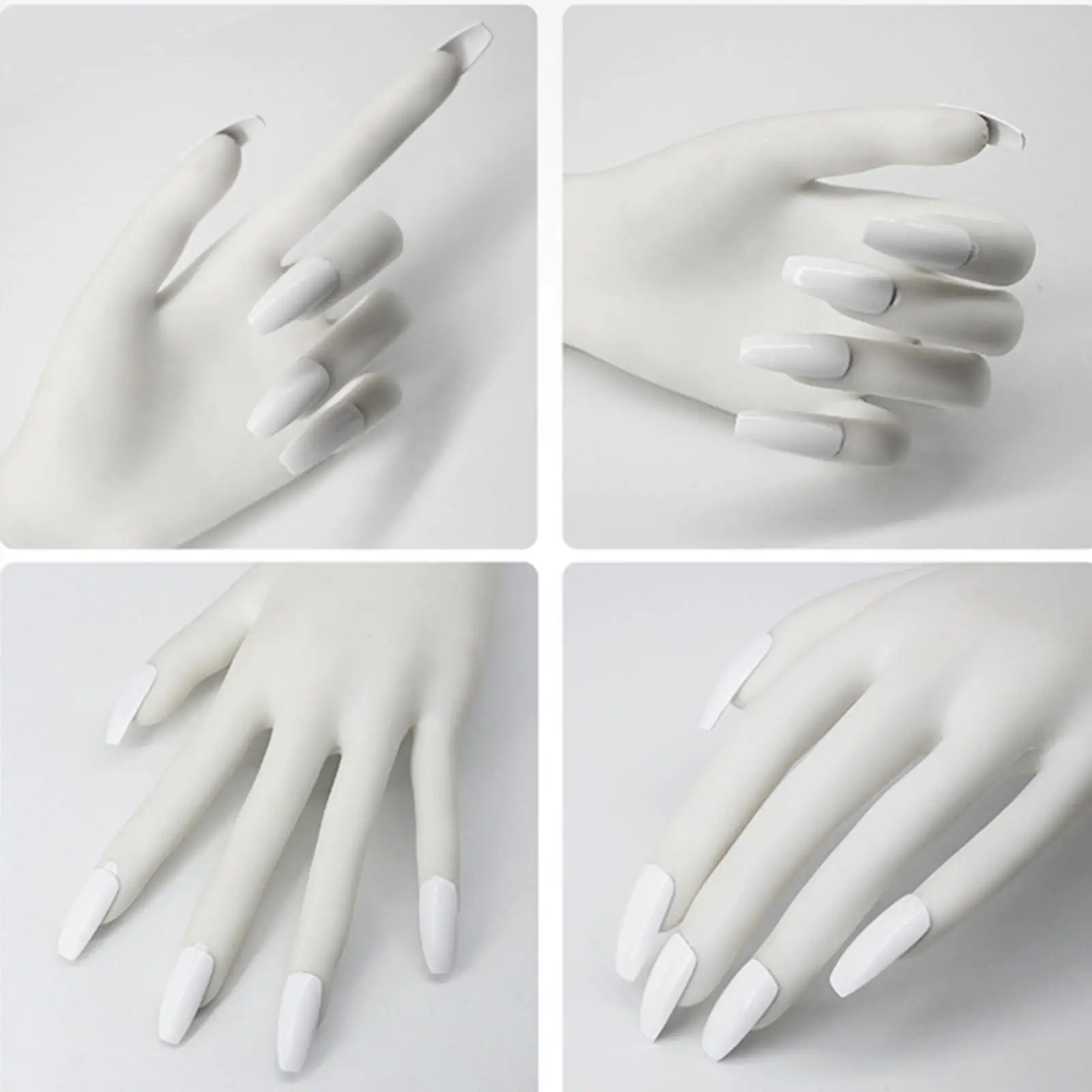 

Nail Practice Hand Movable with for Nails Practice DIY Home Salon