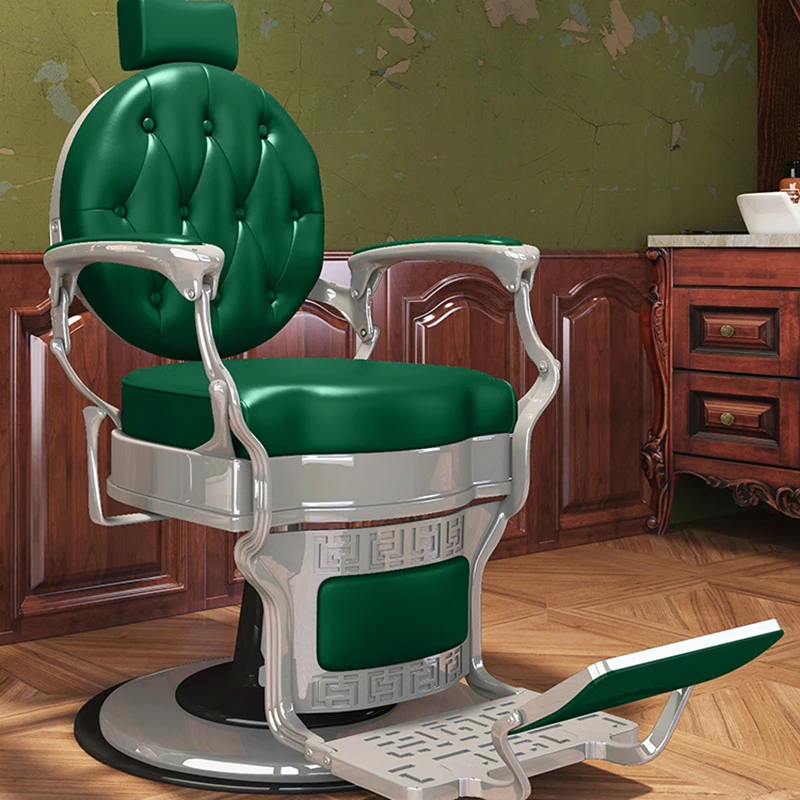 

High Quality Retro Barber Shop Hair Salon Ergonomic Simple Hairdressing Barber Shop Tabouret Estheticienne Saloon Furniture