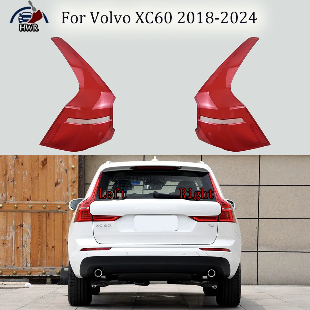 Car Tail Light Cover Rear Outer Tail Lamp Cover Taillight Brake Lights Shell For Volvo XC60 2018 2019 2020 2021 2022 2023 2024