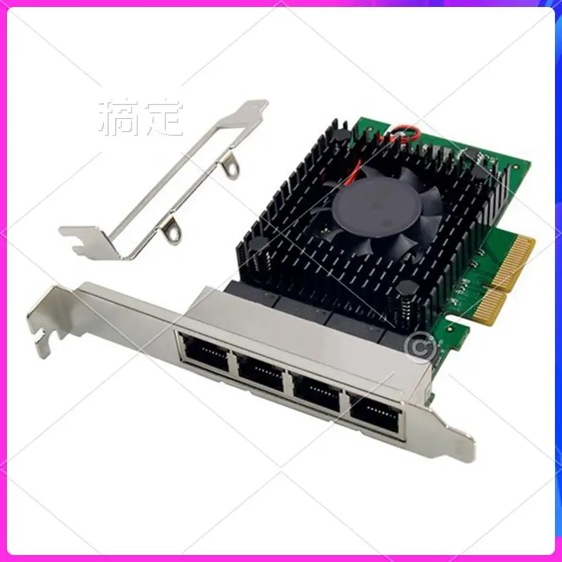 

AP-I225-V PCI-E X4 Server Network Card 4 Port 2.5G Server Network Card I225 Gigabit Gaming Speed Network Card Computer Accessori