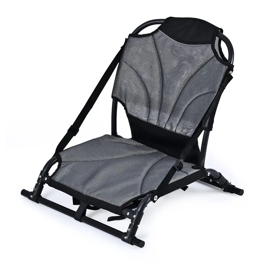 

Seats with Back Support, Aluminum Alloy Folding Kayak Seat, Breathable Textile Mesh Fabric Material, Adjustable Universal Paddl