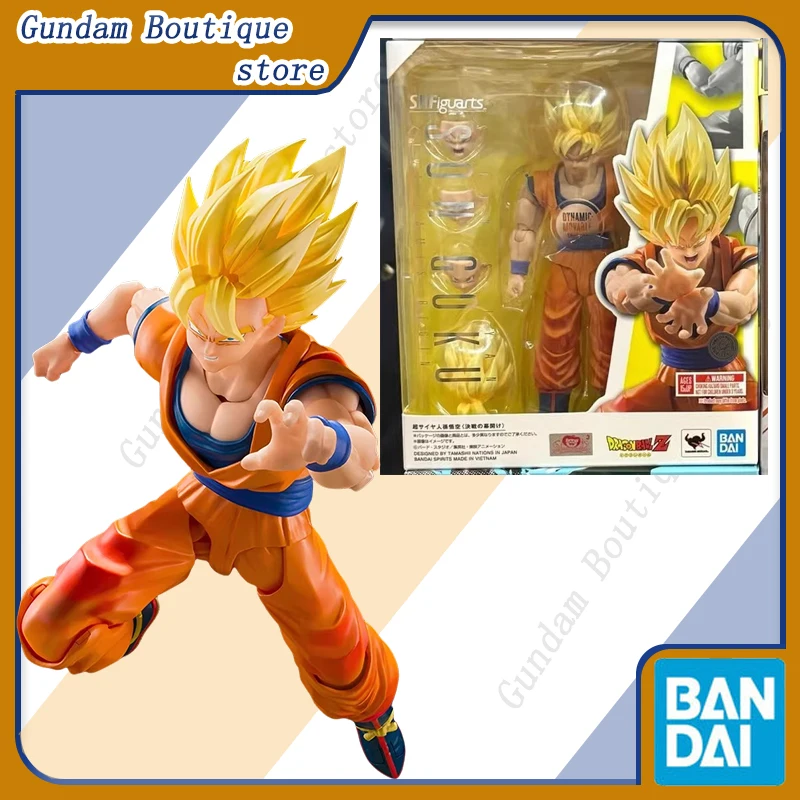 بانداي حقيقية SHF لعبة دراغون بول سوبر سايان سون جوكو أنيمي عمل الشكل تحصيل الحركة المشتركة نموذج لعب هدية الأطفال