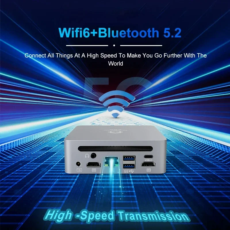 Customized Logo AMD R9 5900HX ES Max 4.6GHz Mini PC Gaming Computer 3*4K Resolution For Home School Office Use