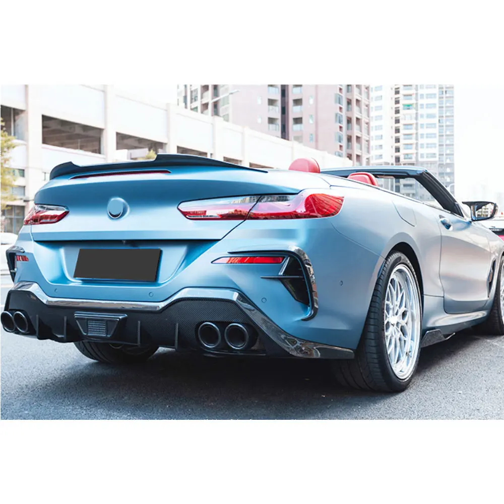

Carbon Fiber Side Bumper Skirts Splitters Car Protect For BMW 8 Series G14 G15 G16 M Sport 2018-2020
