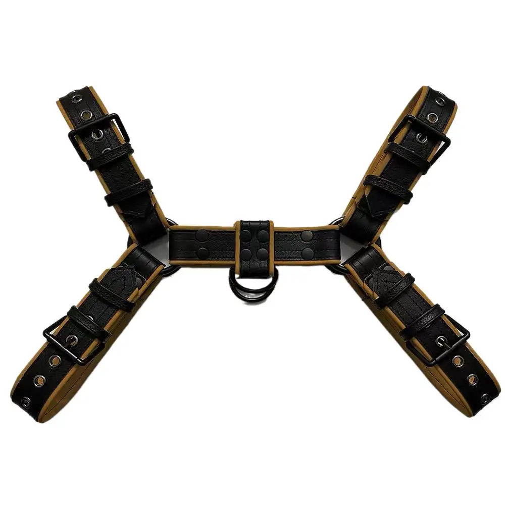 New arrival Leather Gay Sexy Leather Suspenders Harness BDSM Gay Sex Harness Belts Sexual Body Bondage Straps Punk Rave Cotumes