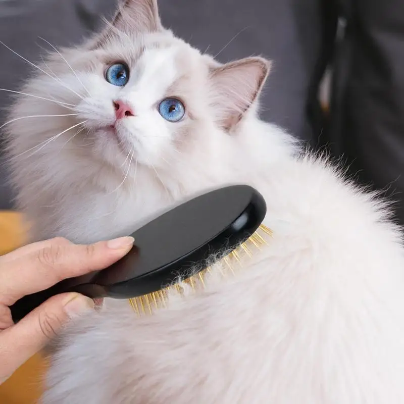 Pet Pin Brush Small Dog Cat Brush For Shedding Dematting Detangling Lightweight Portable Grooming Shedding Massage Pet Brush