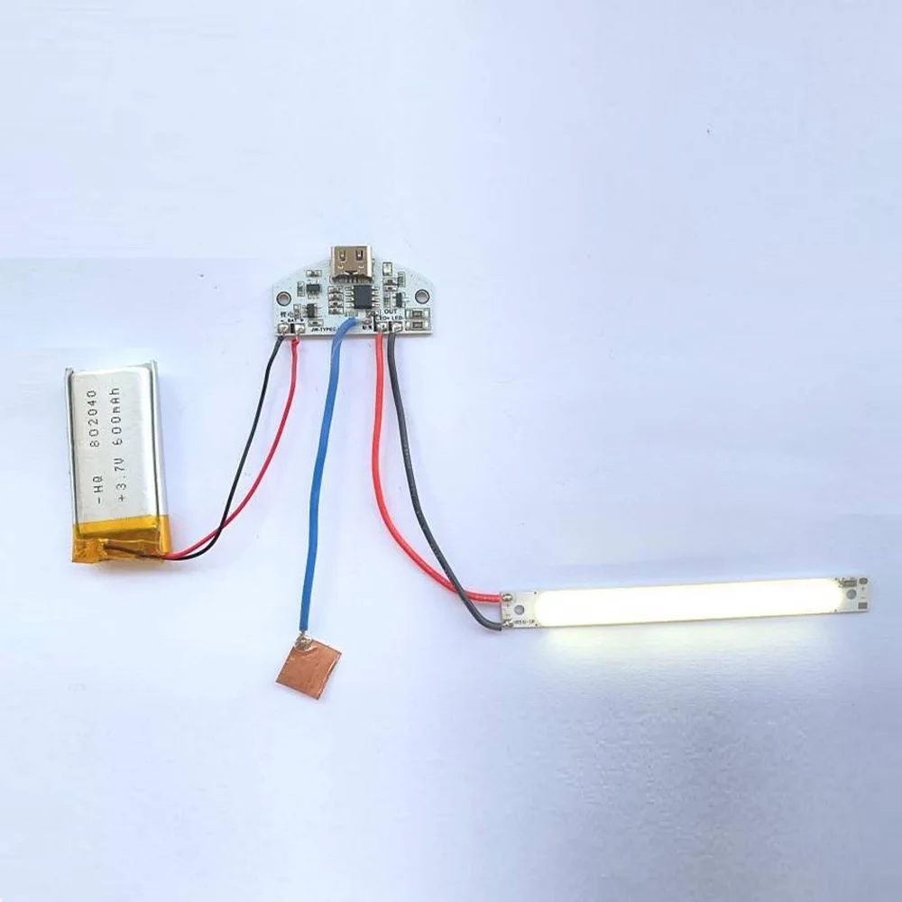

Плата управления для настольной лампы Type-C с USB-зарядкой, бесступенчатым диммированием в трех режимах, модуль сенсорного управления LED-светильником, плата управления диммированием для маленькой ночник-лампы