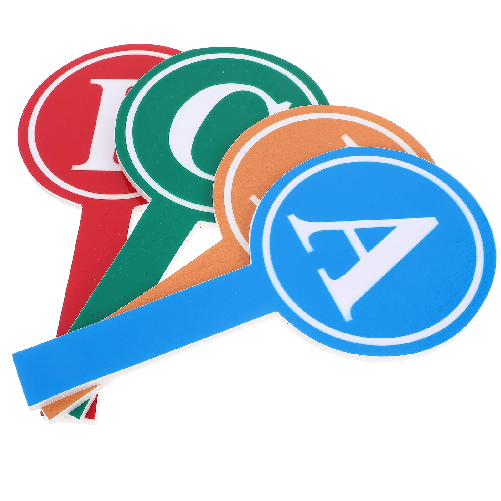 4pcs Foam Scoreboards Single-Sided Blank Voting Boards Dry Erase Paddles Handheld Whiteboards For Competition Wipe Board