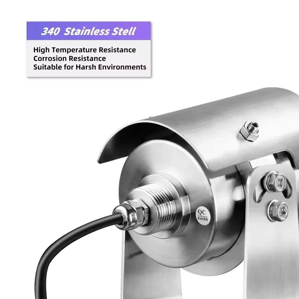 HJT Analog Explosion-Proof IR Bullet CCD Camera 304 Stainless Steel Waterproof IP66 IR 30M Oil Tankers BNC Monitor Surveillance