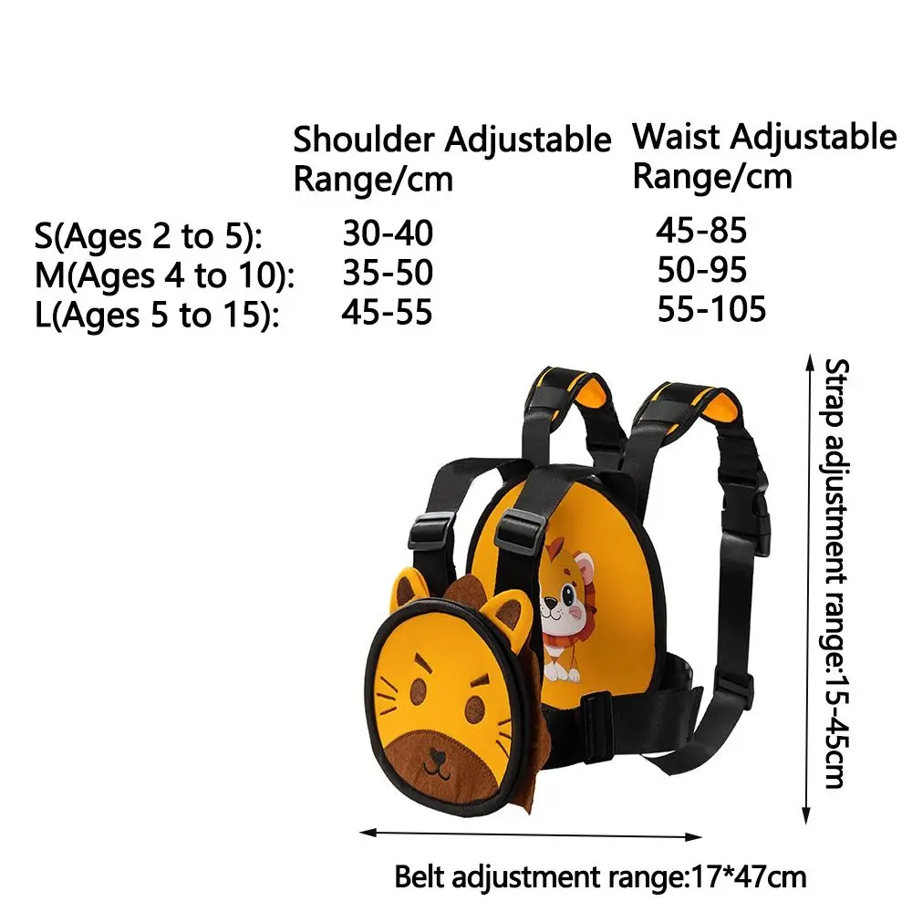 Sabuk pengaman anak kartun Lion, sabuk keamanan sepeda motor dapat diatur antilembap mencegah pembukaan tahan jatuh
