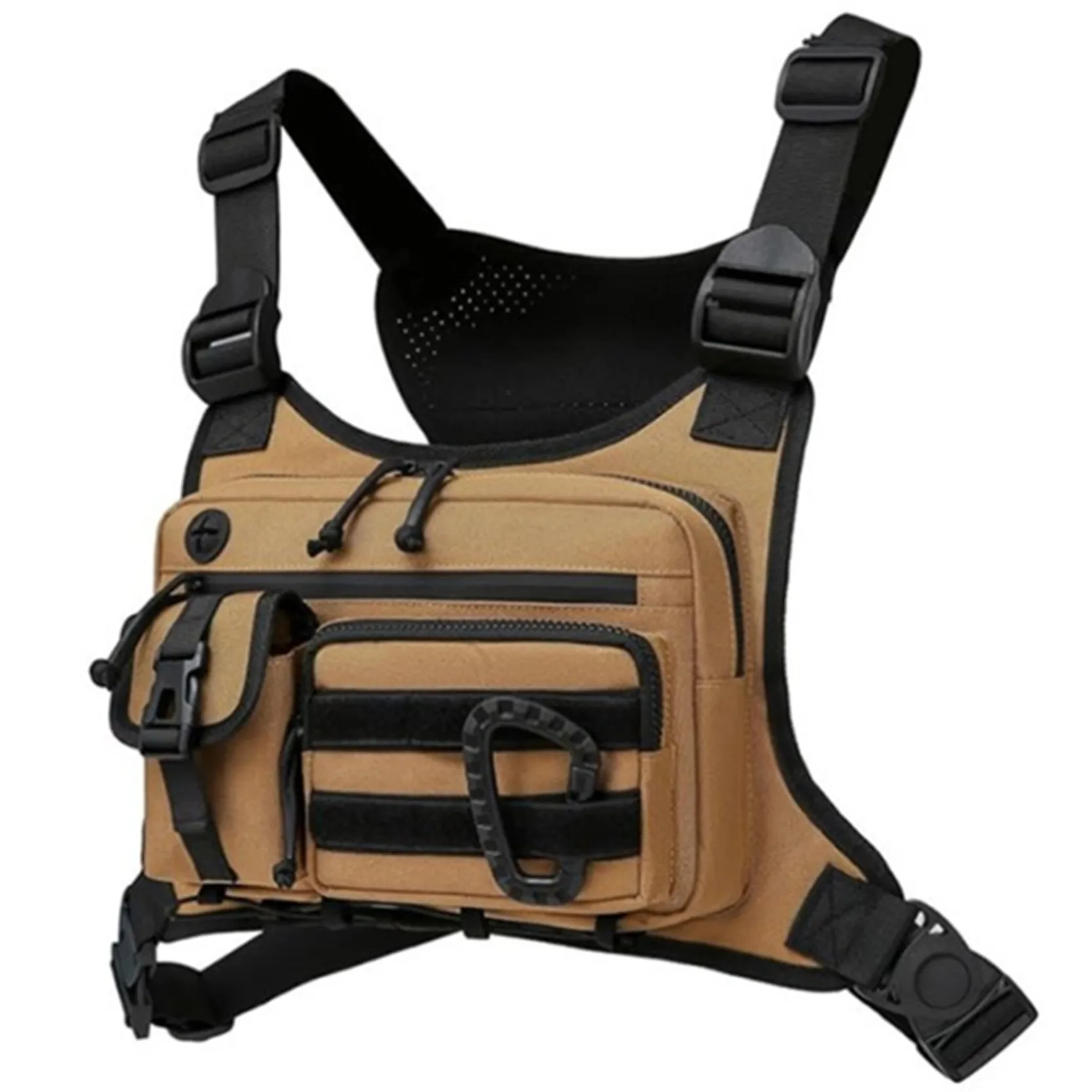 

Мужская уличная дорожная нагрудная сумка, камуфляжная тактическая посылка, спортивный жилет для бега, рюкзак на плечо, регулируемый тактический чехол для хранения