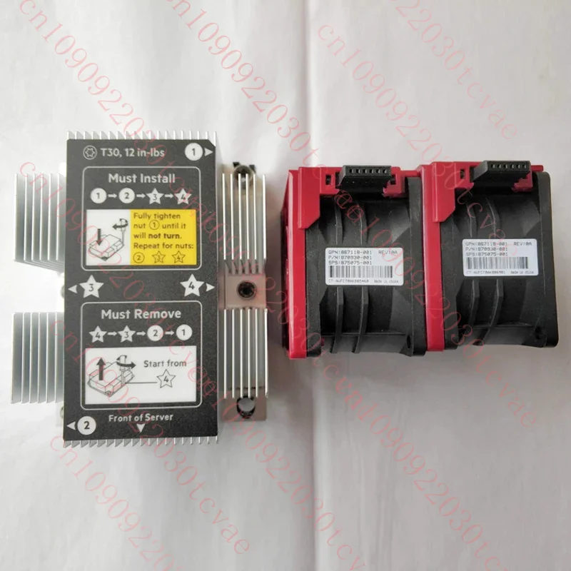 

873592 -001 870930 -001 875070 -001 875075 -001 Новый оригинальный для серверного радиатора HP DL380 G10 Gen10, охлаждающий вентилятор, кулер