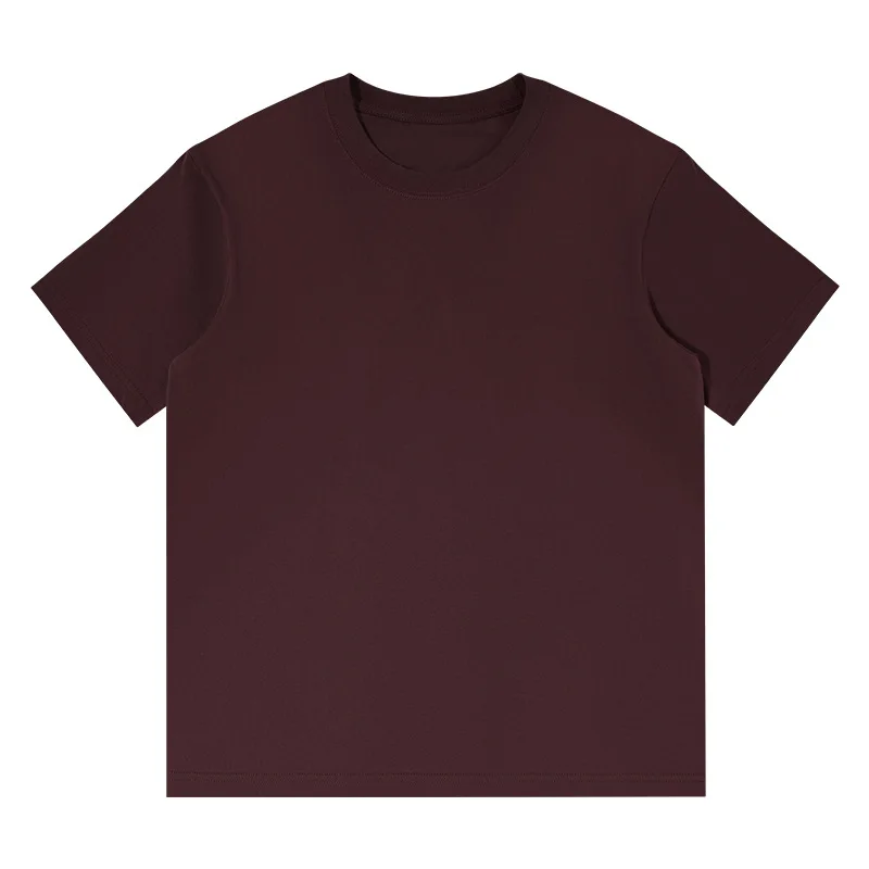 

GIOIO MenTT shirt，2025New230gHeavy Pure Cotton Solid Color Short SleeveTT shirt，Fashionable Casual Base Shirt