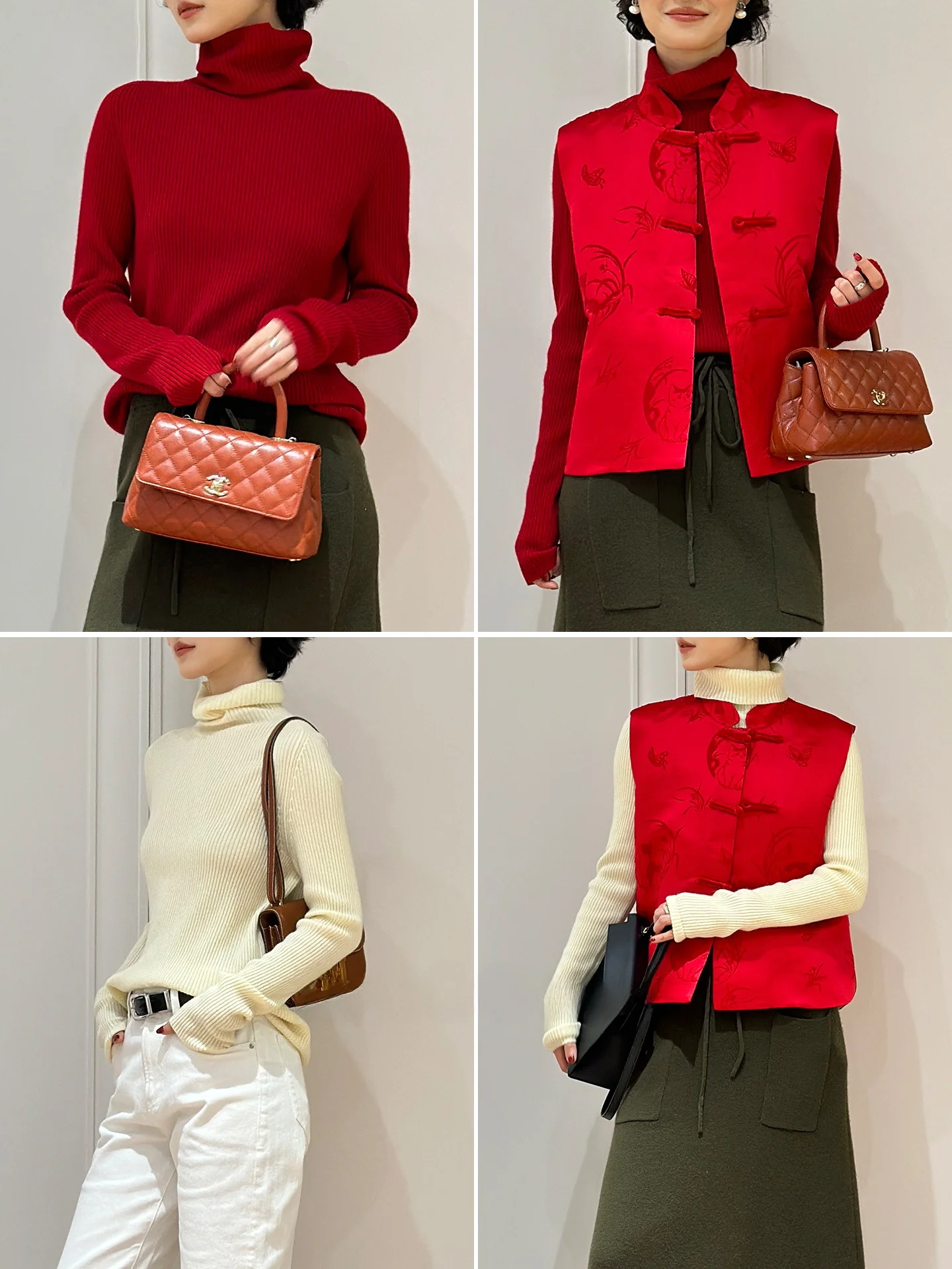 

Женская базовая кофта Snowy Romance Festival Camere, трикотажная, с двумя иглами, 26 нитей, мягкая, классическая, длинная, с рукавами-фонариками