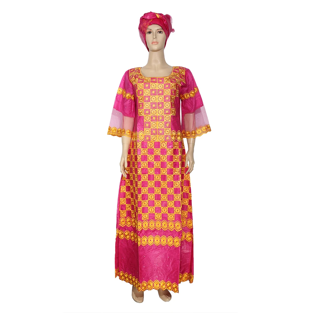 Vêtements africains pour femmes, mode Bazin, broderie, Dubaï, Turquie, robe NigWin, tenue Dashiki, tenues grande taille, vêtements pour dames