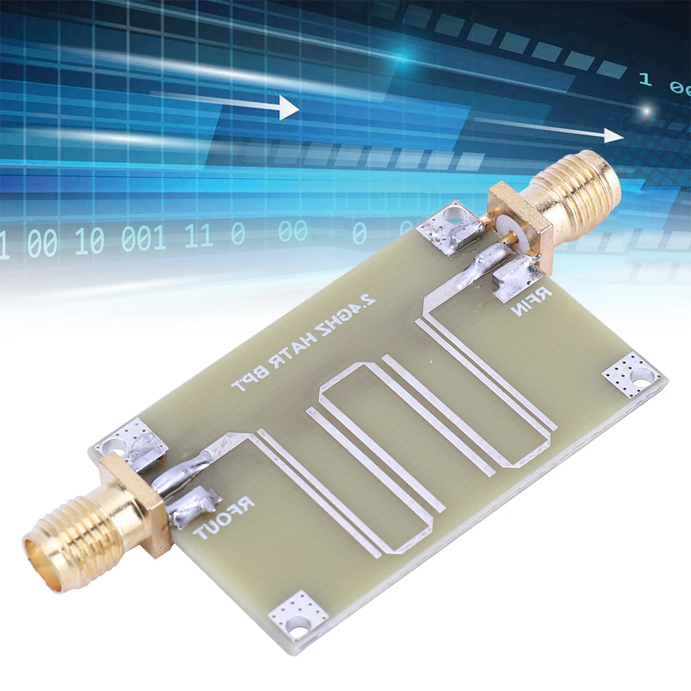 Image 3: Filtre passe-bande microbande 2,4 GHz, module de filtre passe-bande sur circuit imprimé double face, composant électronique