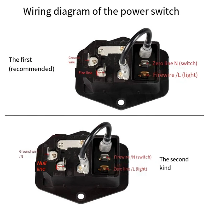 Power Switch With Socket And Fuse Boat Type Switch Button For 3d Printer Diy Accessories 1 PCS