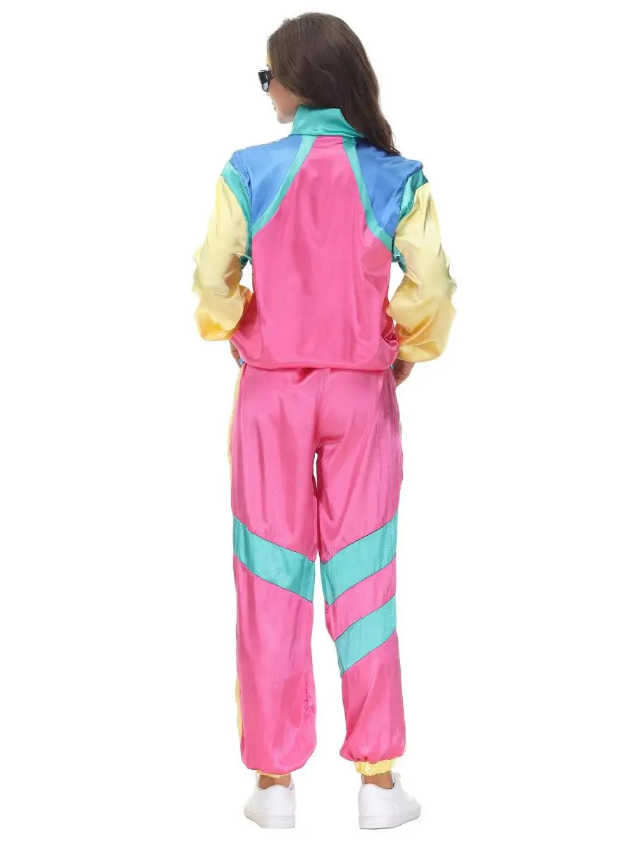 Halloween Par Cosplay Kostüm Hip Hop Männer Frauen Paar Leistung Disco Dance Sport Anzug Retro Sle Bühne Outfit