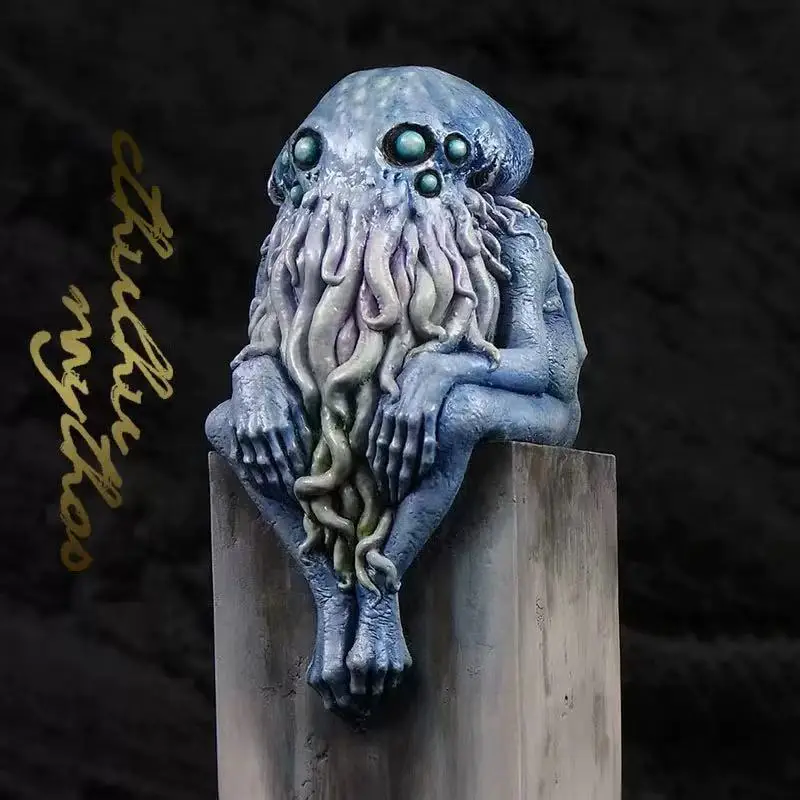 Film Cthulhu Mythos Statue Cthulhu Denker Garage Figur Oktopus Harz Modell Zimmer Schreibtisch Dekoration Ornament Kinder Erwachsene Geschenke Spielzeug