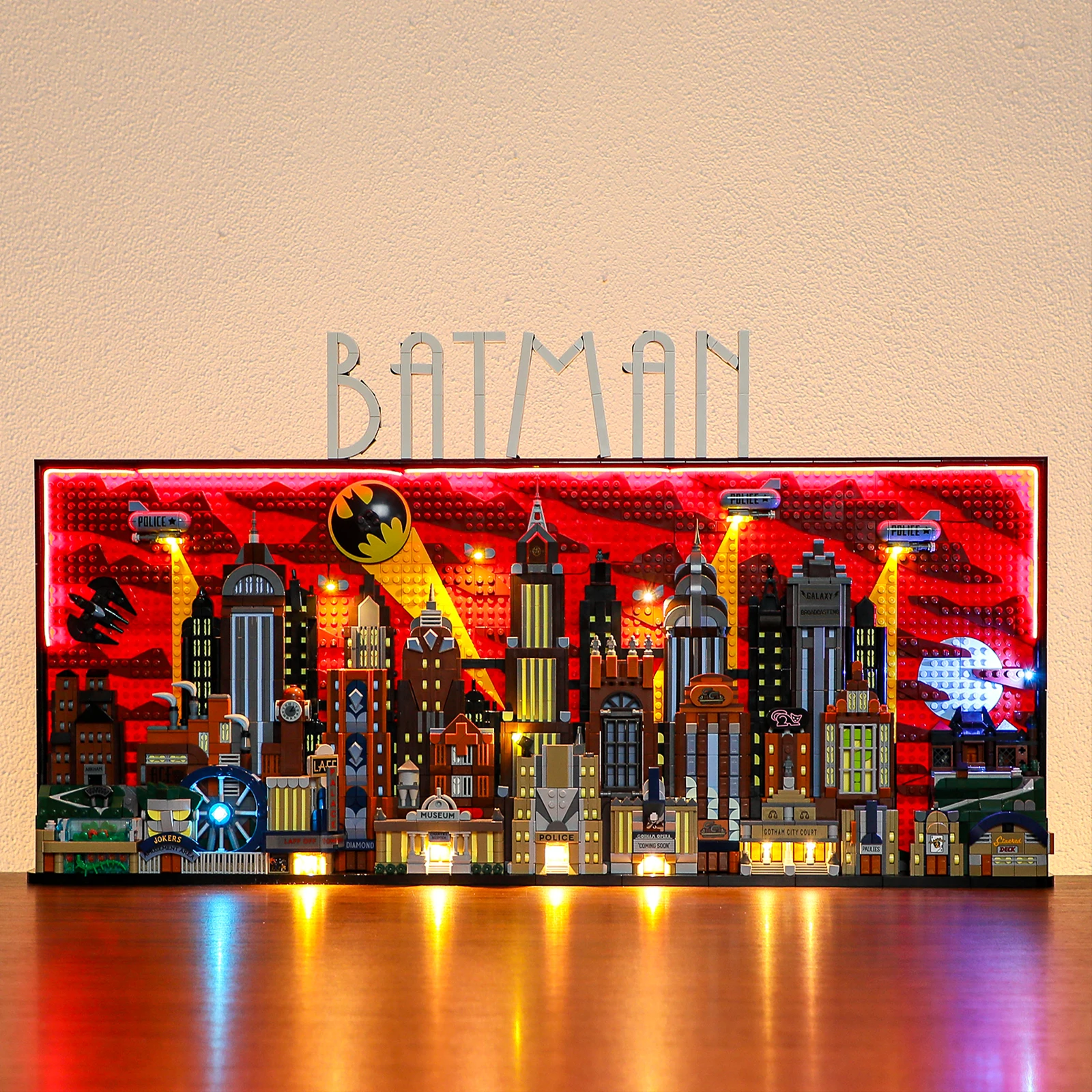 Hprosper LED Light For 76271 The Animated Series Gotham City Decorative Lamp With Battery Box (Not Include Lego Building Blocks)