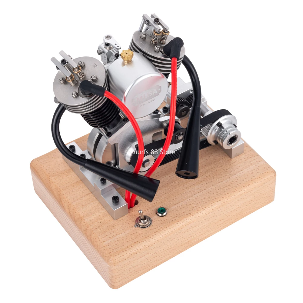 MUSA V1 Motor Model V2 Motor Metalen 6.6cc Viertakt Interne Verbranding Motor Model Luchtgekoelde CNC Precisie Bewerking Speelgoed