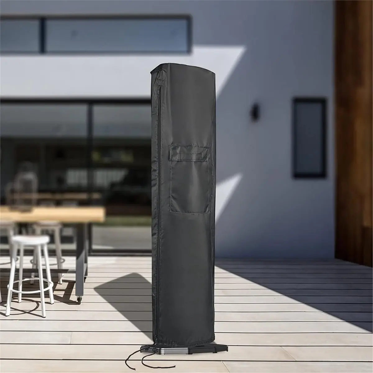 Waterproof Patio Heater Cover Zipper Heavy Duty Storage Cover for Patio Outside Home Use
