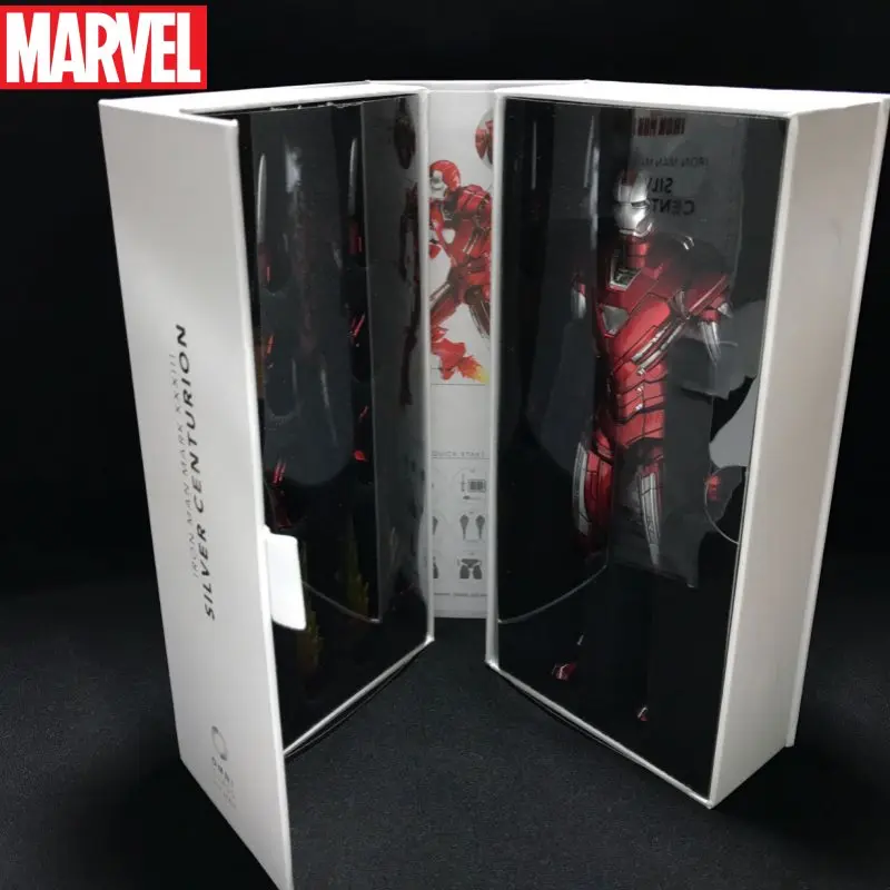 

Marvel The Avengers 1/12 Alloy Iron Man Cs Mk33 Anime Figure Peripheral Luminous Soldier Articular Model Collect Kids Toy Gift