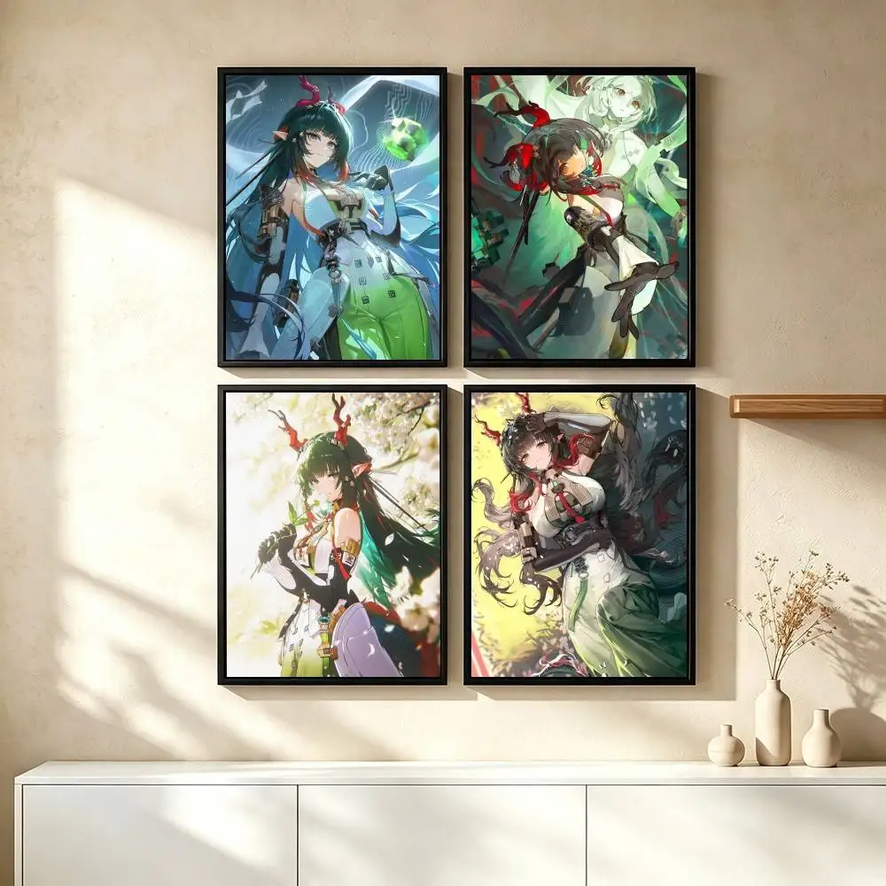 A-Arknights Endfield Zhuang Fangyi Poster High Quality Dorm Living Room Aesthetic Wall Decoration Painting Stickers Gift